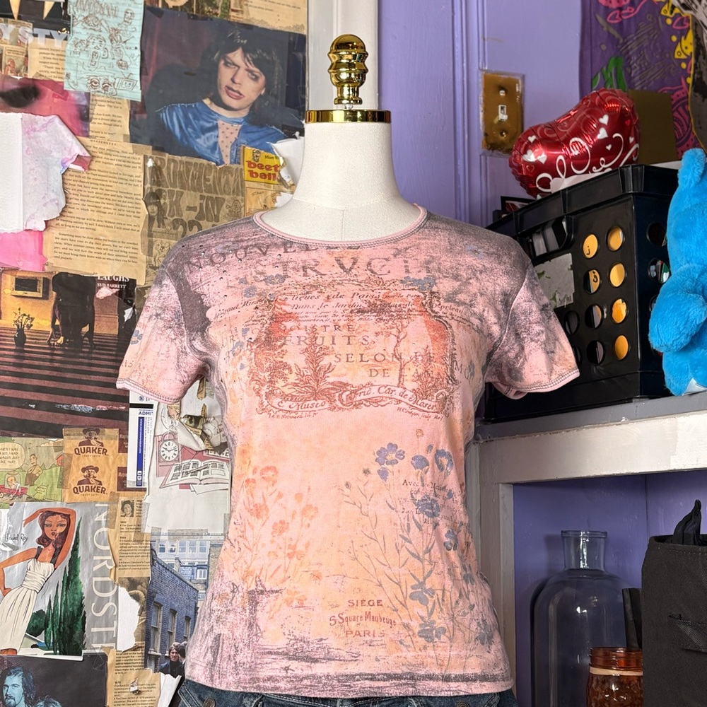 Vintage Y2K Paris Graphic Tee